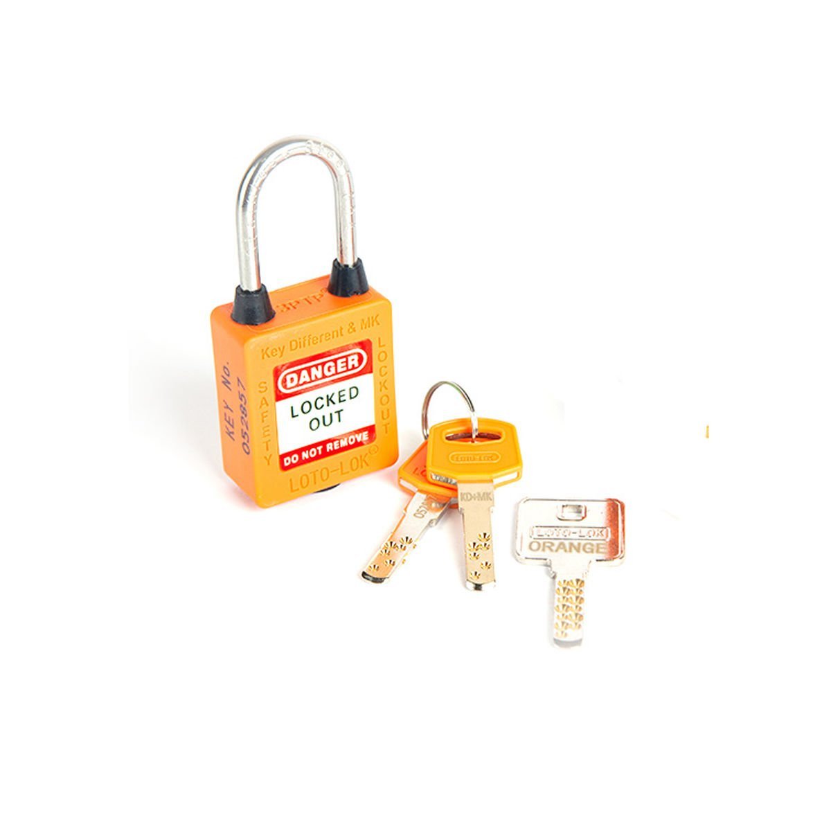 LOTO 3PTPOKDMKR40 Key Different + Master Key Turuncu Asma Kilit