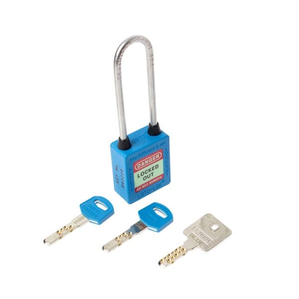 LOTO 3PTPBKDMKR40 Key Different + Master Key Mavi Asma Kilit