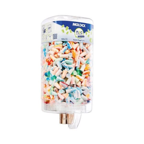 Moldex 7850-02 SPARKPLUGS® Antimikrobiyel 500 Çiftli Kulak Tıkacı İstasyonu